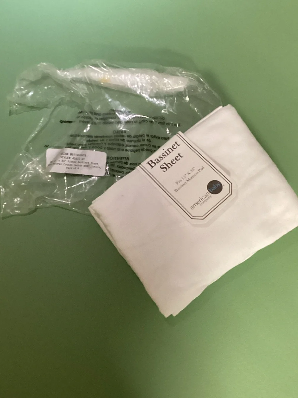 NWT 3 Bassinet Mattress Sheets 15” X 33”